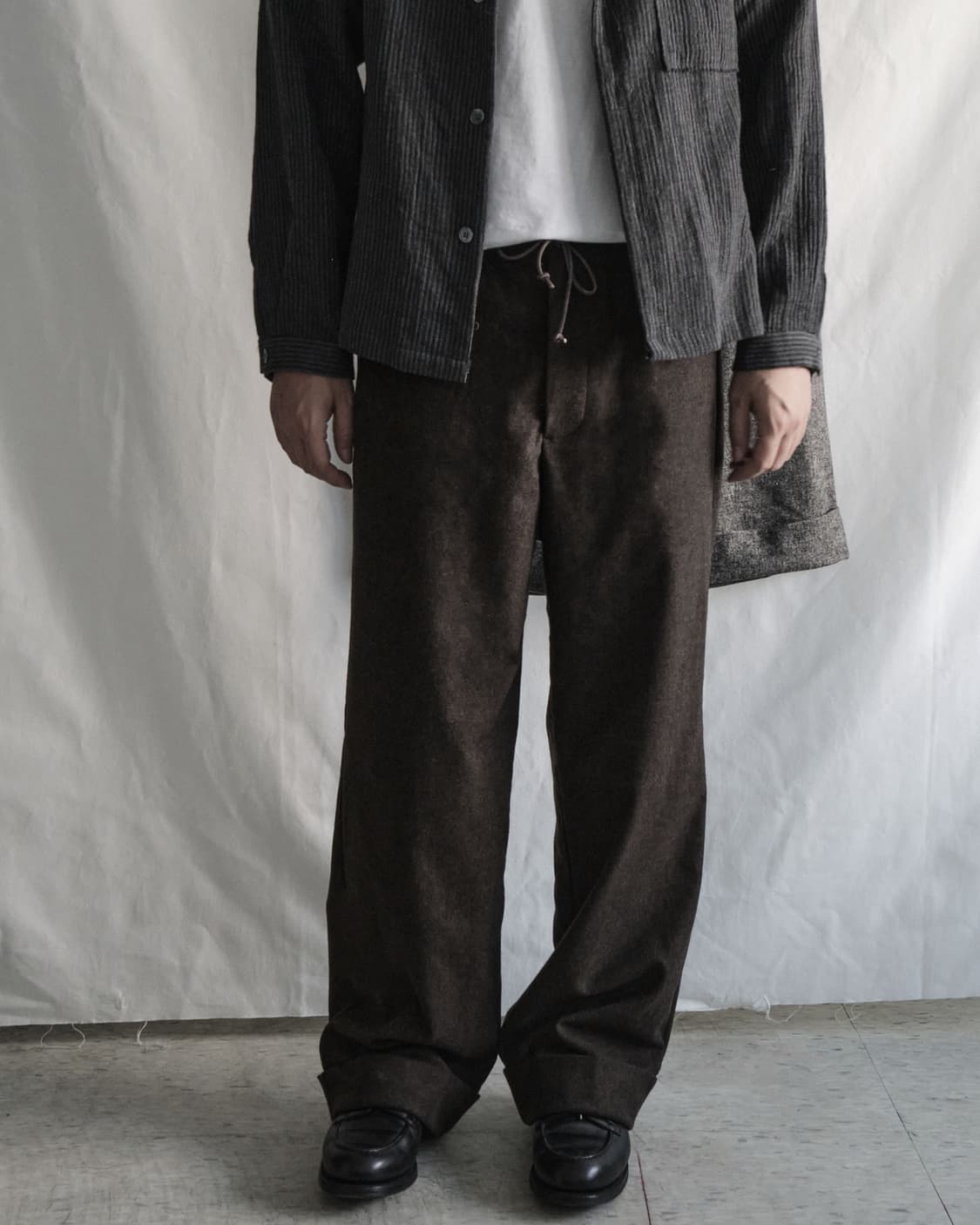 sea salt 씨솔트 울 파자마 팬츠 브라운 2 사이즈 상품이미지3