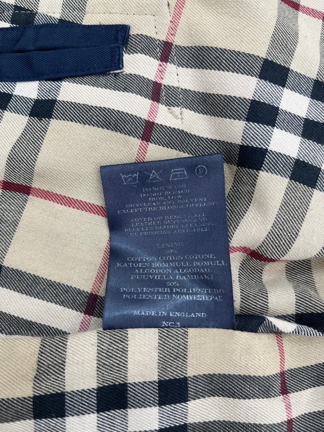 버버리 런던 네이비 코트 46(S) 상품이미지7