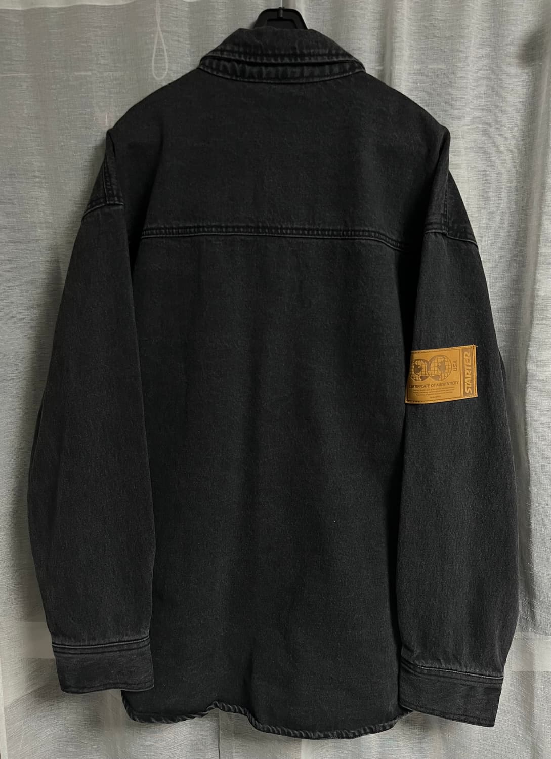 STARTER 블랙 데님 셔츠 자켓 상품이미지4