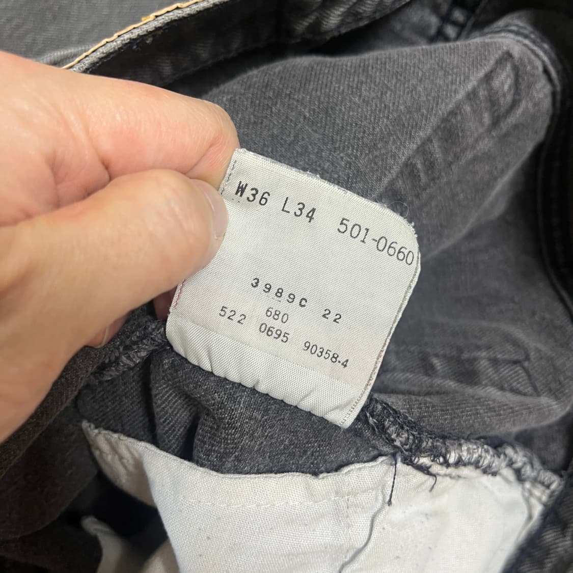 90s USA levis 리바이스501 블랙 [34] 상품이미지7