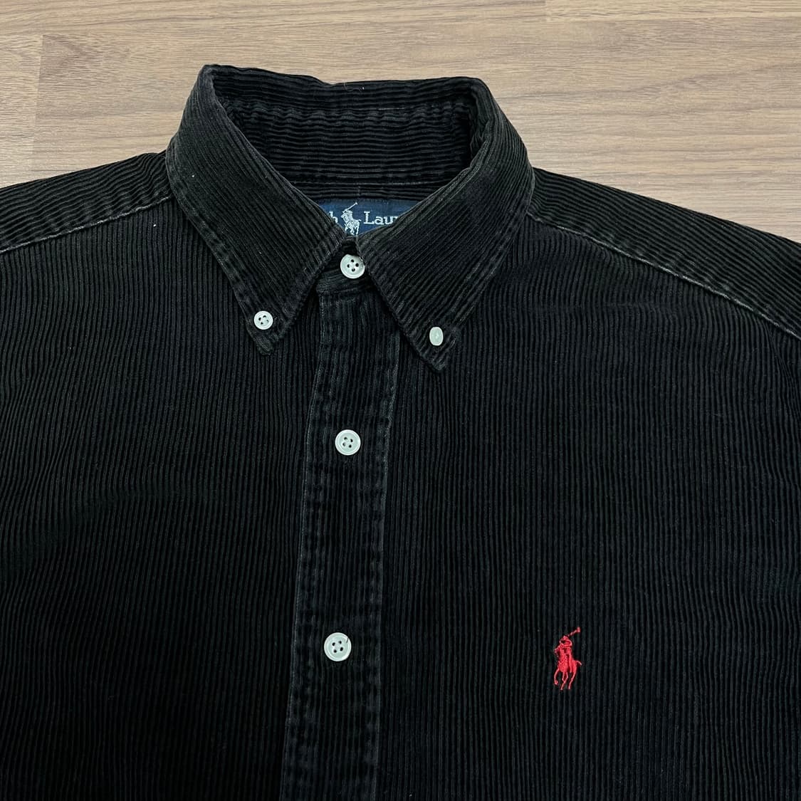 105 폴로랄프로렌 코듀로이 블랙 코튼셔츠 상품이미지2