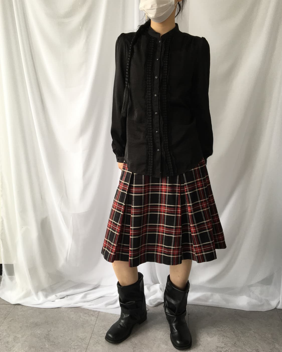 Pleats point shirt 상품이미지1