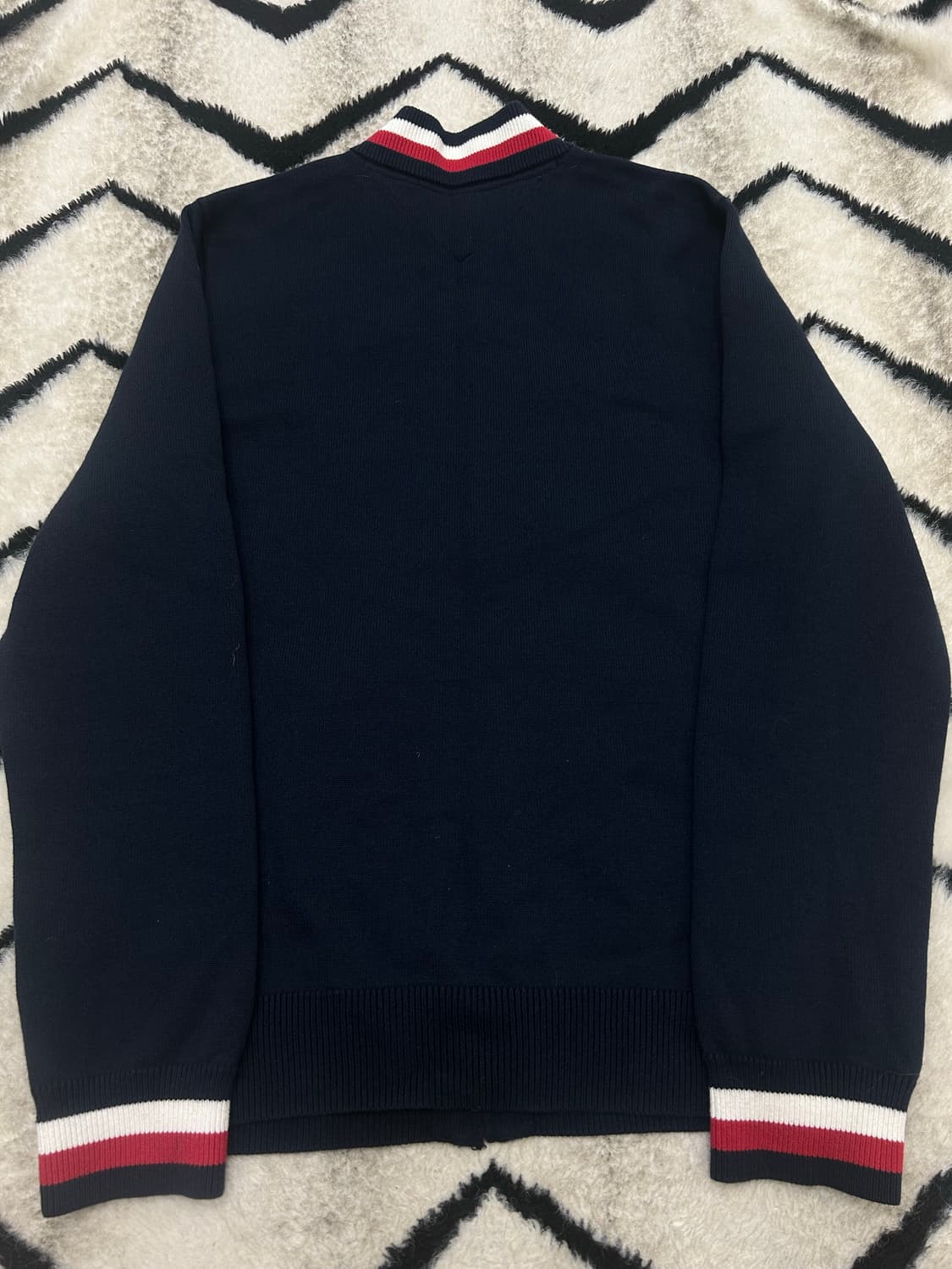 [M]타미힐피거 니트집업/네이비 상품이미지4