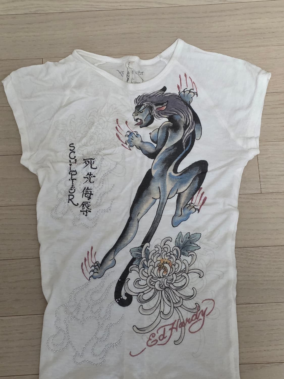 [Sculptor X Ed Hardy] Devil Raglan Tee 상품이미지3