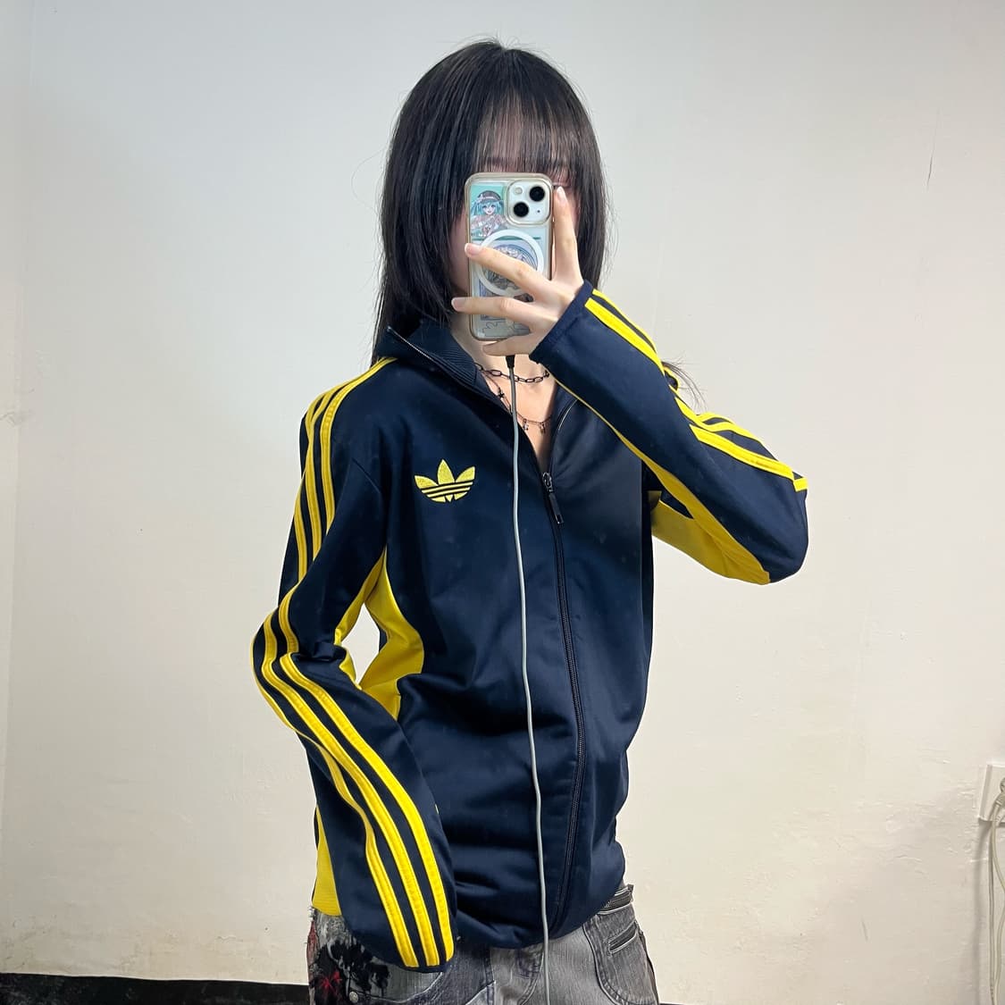 Adidas navy yellow street diver jersey 상품이미지2