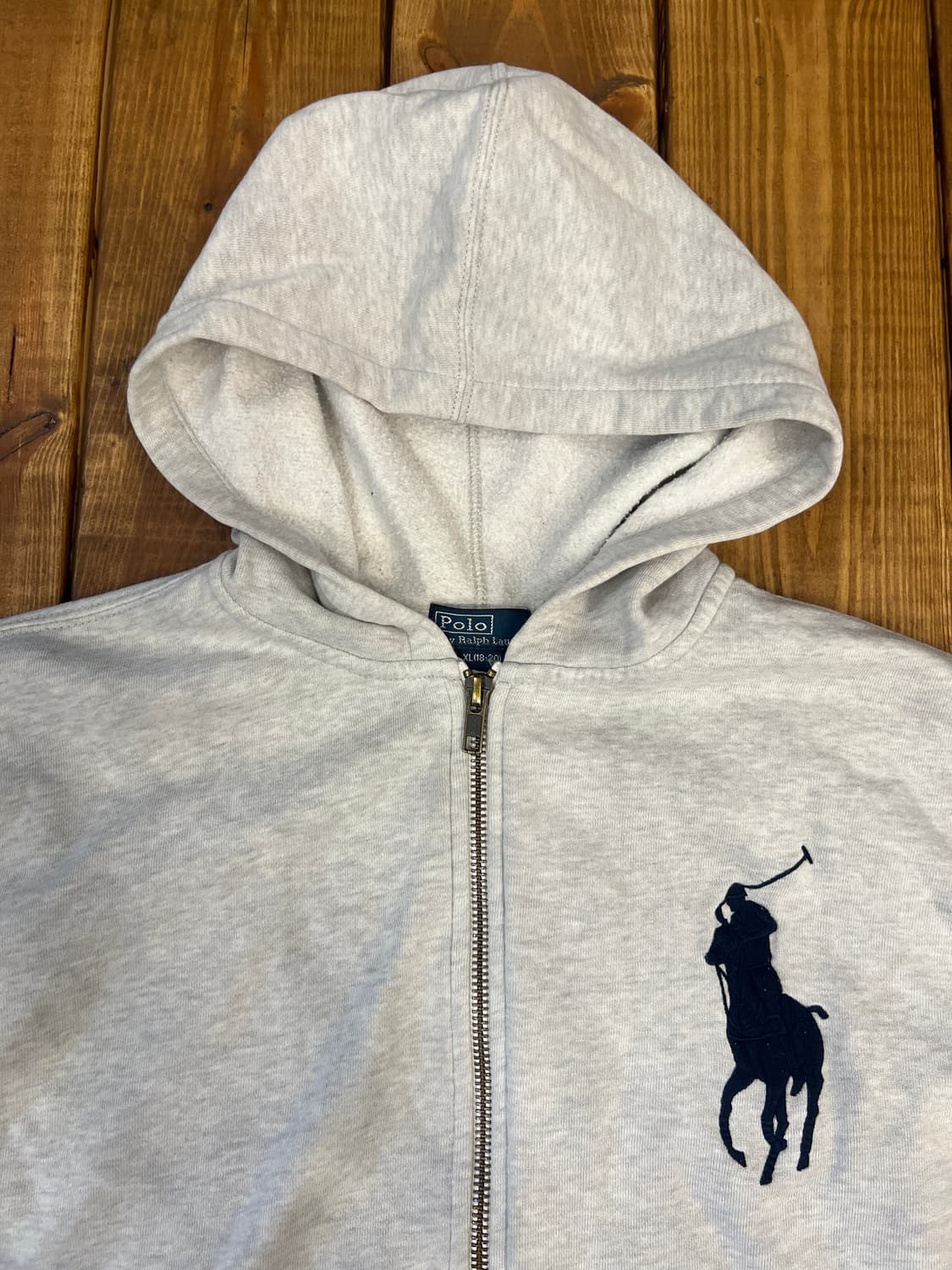 폴로 그레이 빅포니 후드집업 상품이미지8