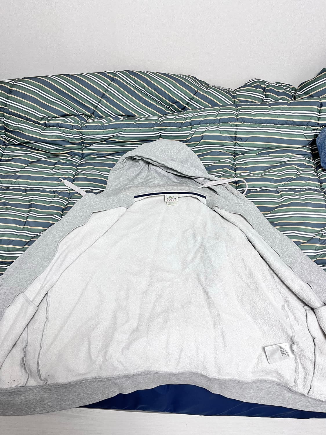 라코스테 후드집업 실버 상품이미지1