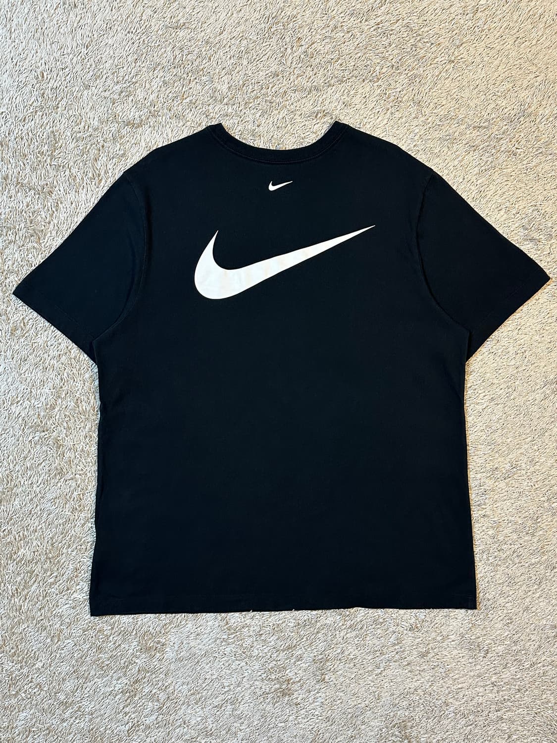 나이키 더블 스우시 반팔 티셔츠 블랙 2XL 상품이미지3