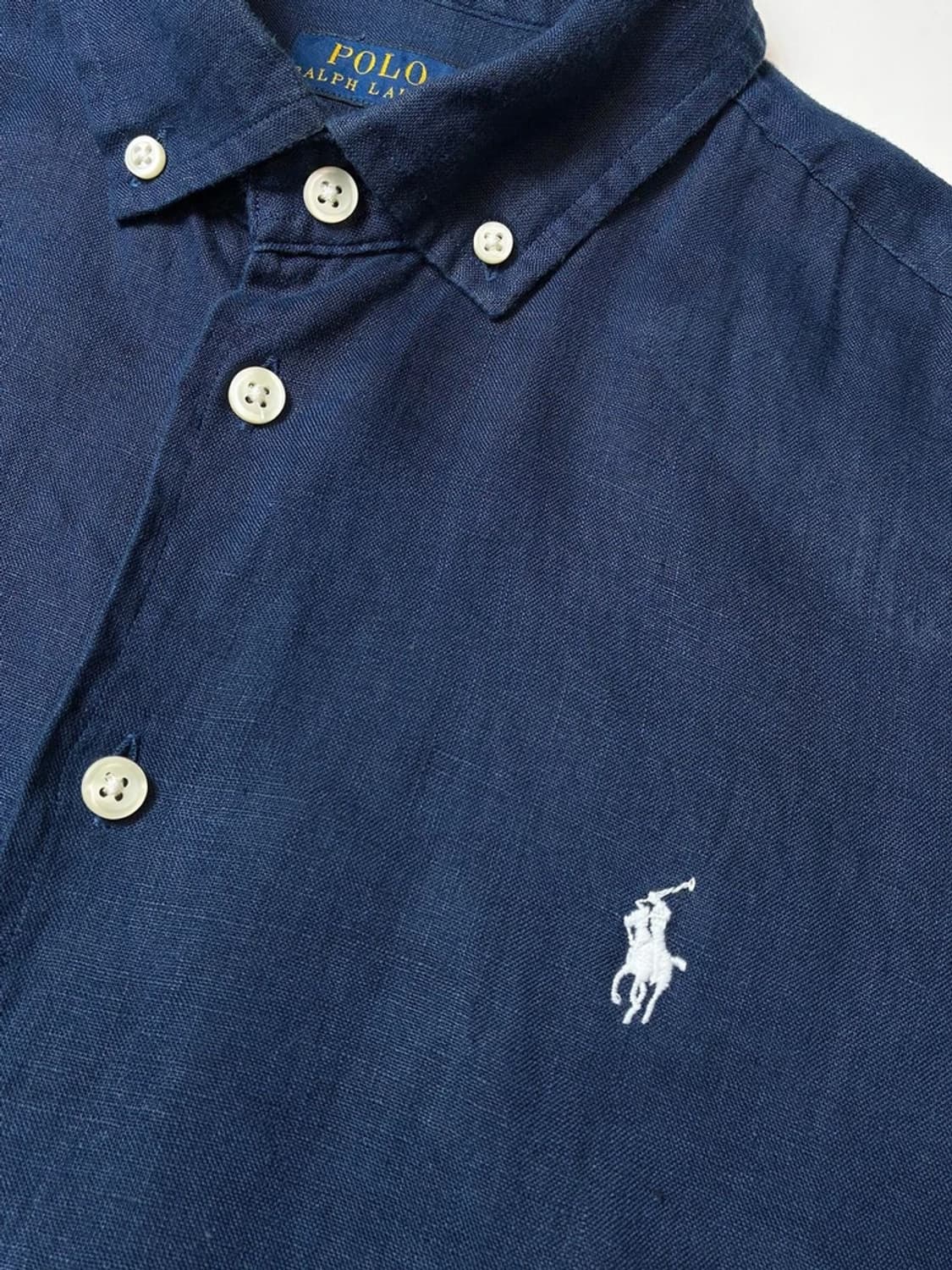 폴로 랄프로렌 포니 자수 린넨 퍼프스 반팔 셔츠 PN9128 상품이미지3