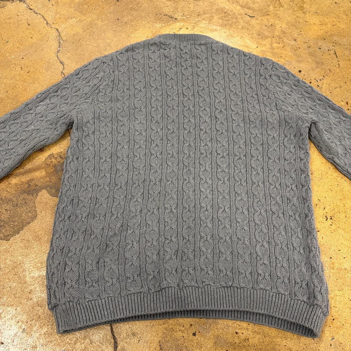 타미힐피거 꽈배기 그레이 니트 상품이미지4