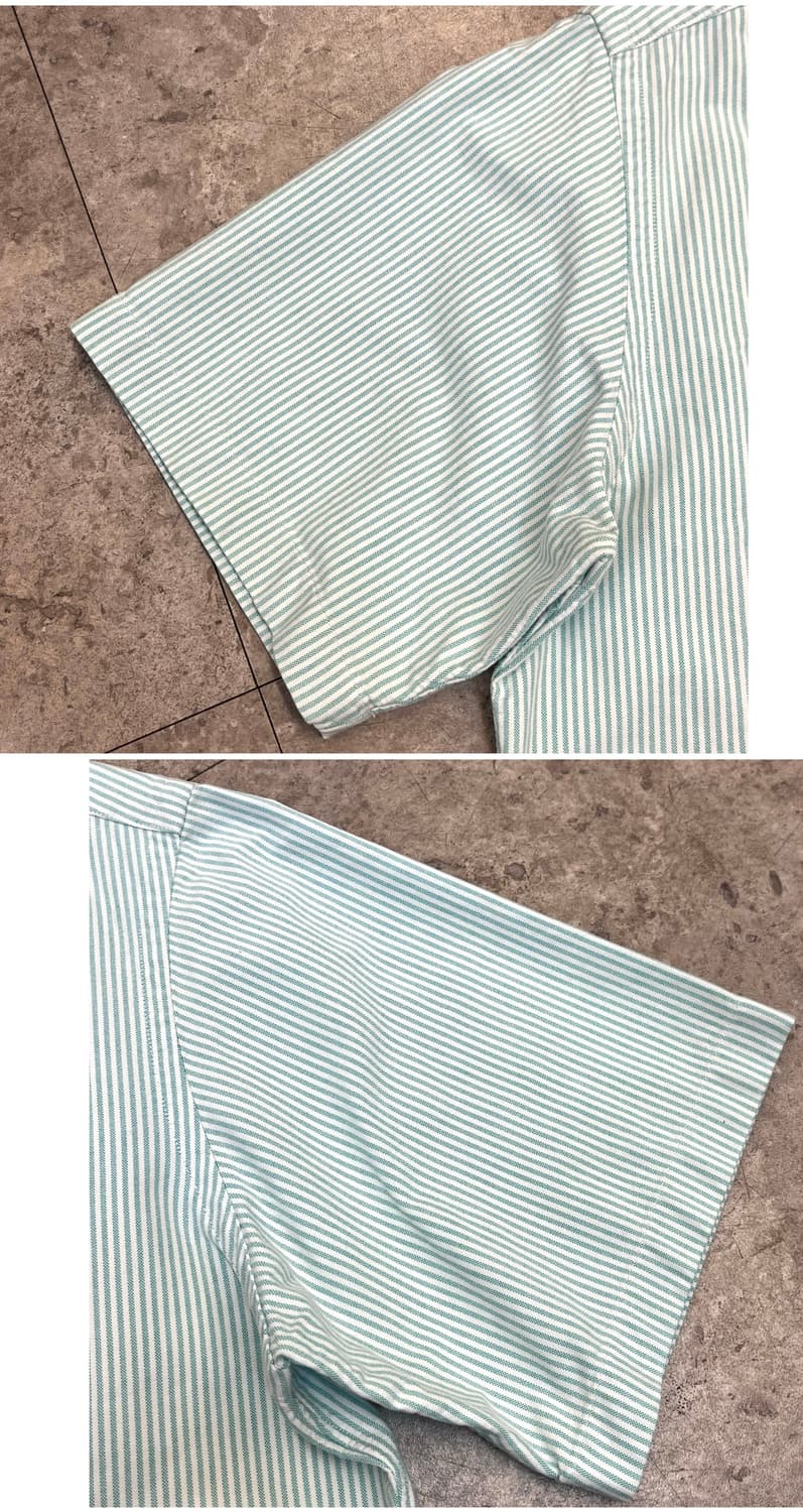 폴로 랄프로렌 스트라이프 반팔 셔츠 그린 100 #csz3347  상품이미지7