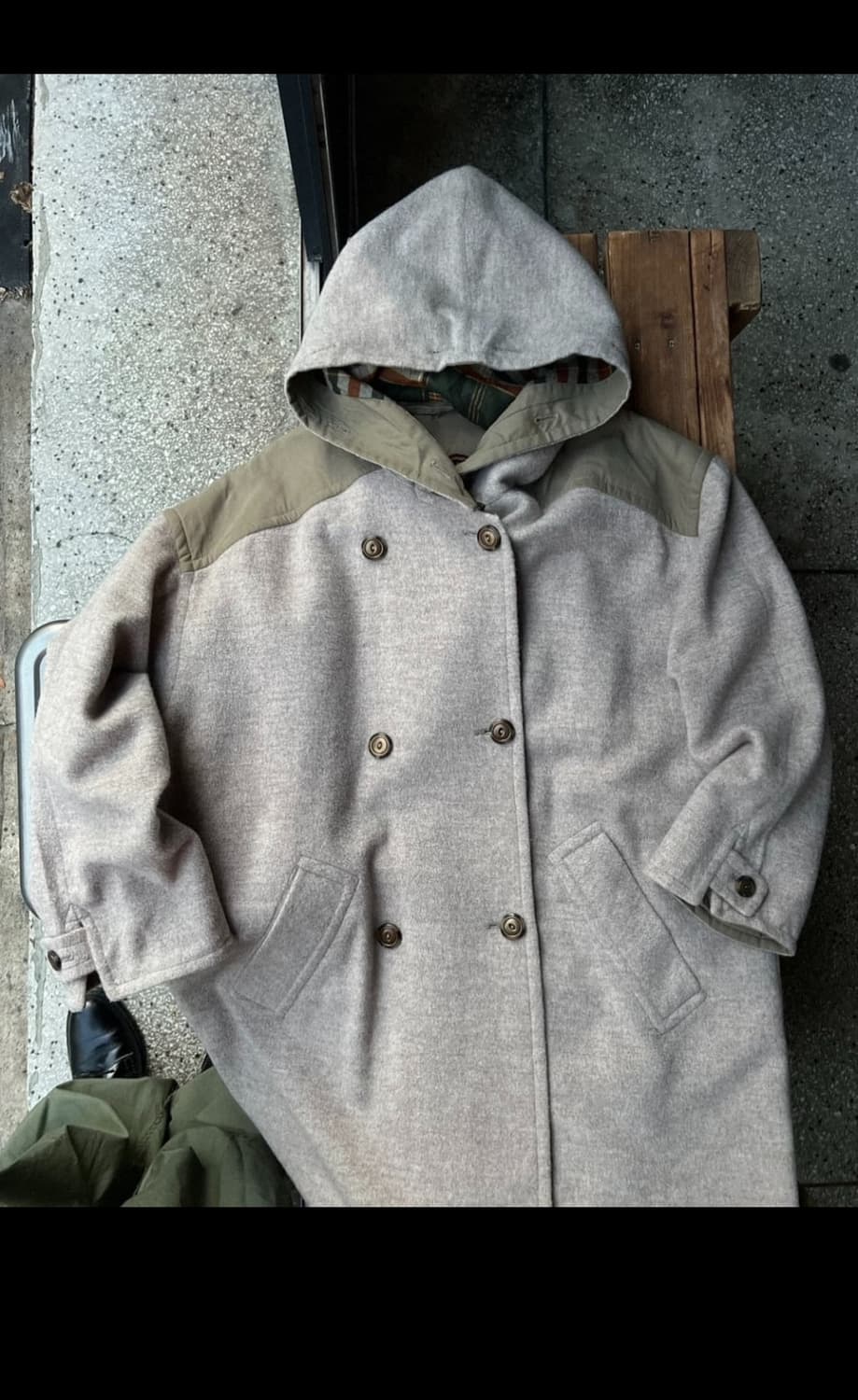 빈티지 울 코트 상품이미지4