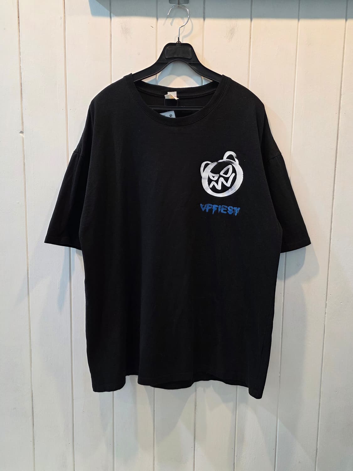 VFFIEST BYB252 케쥬얼 레터링 빈티지 반팔티 상품이미지1