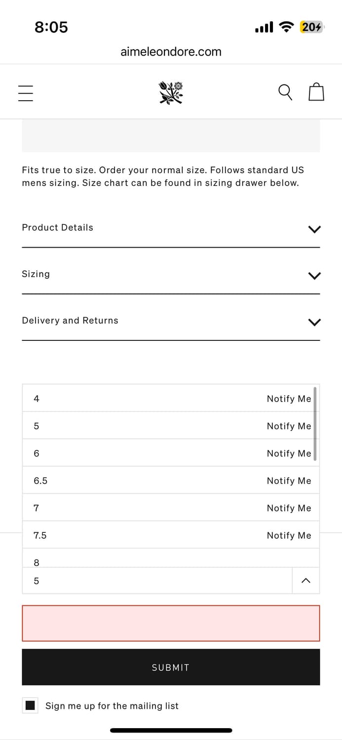 Aime leon dore X 뉴발란스 CT500BB1 화이트 네이비 2 상품이미지8