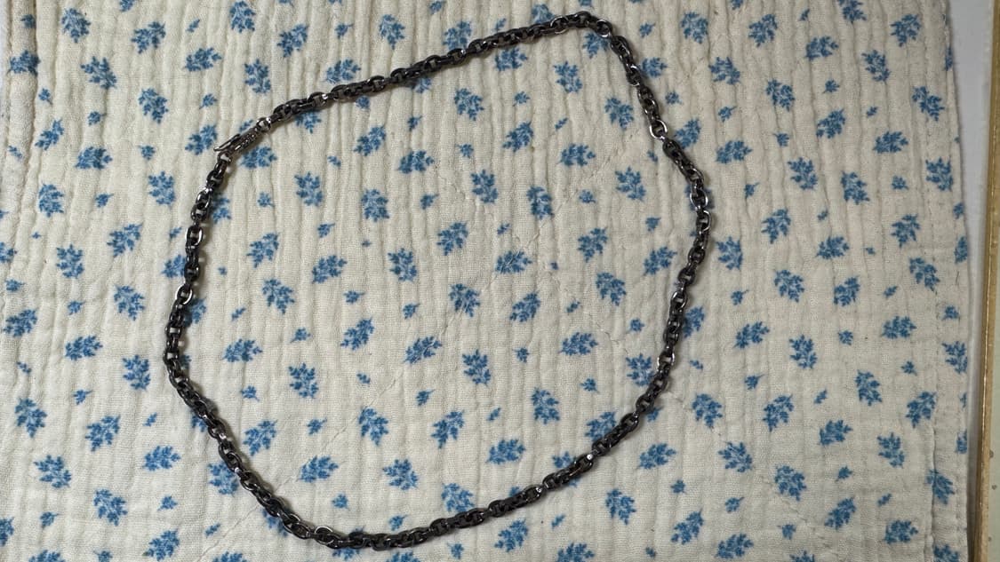 크롬하츠 새제품 미사용 페이퍼체인 20인치 실버 판매합니다 상품이미지3