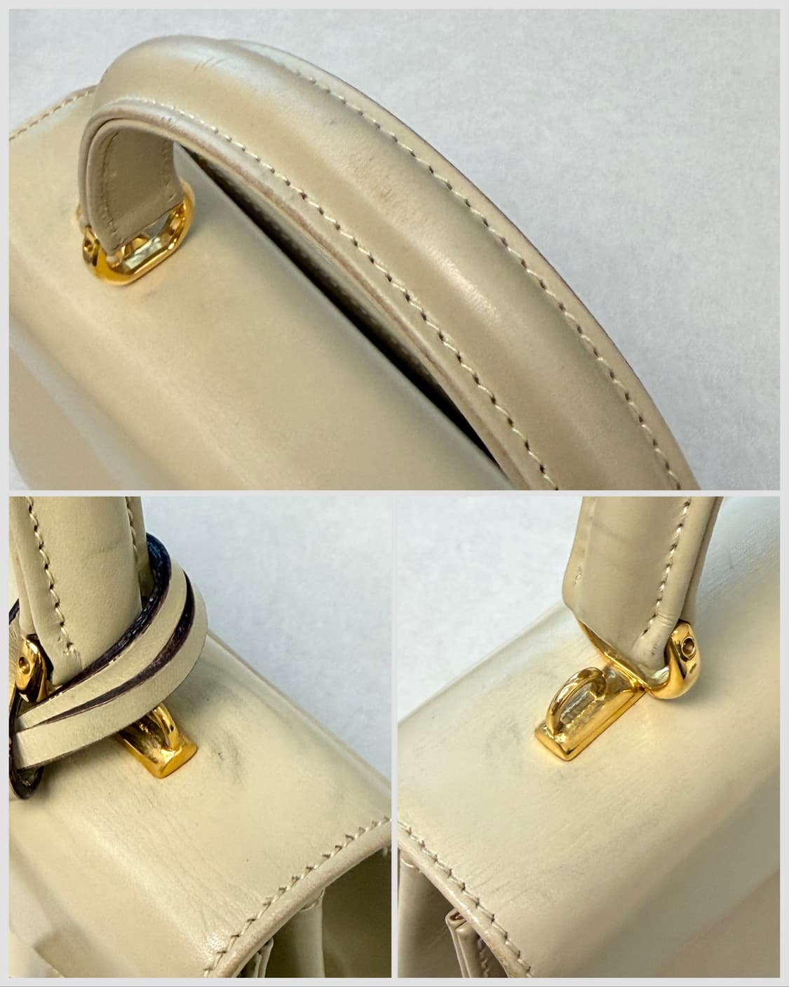 구찌 레이디 락 레더 탑 핸들 백 상품이미지7