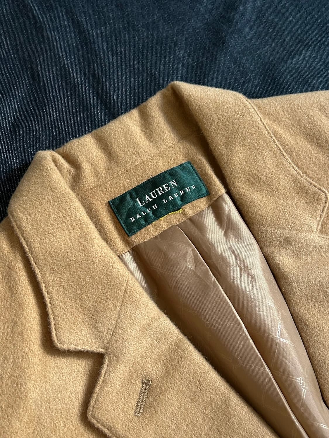 로렌 랄프로렌 카멜 헤어 블레이저 Made in USA 상품이미지4