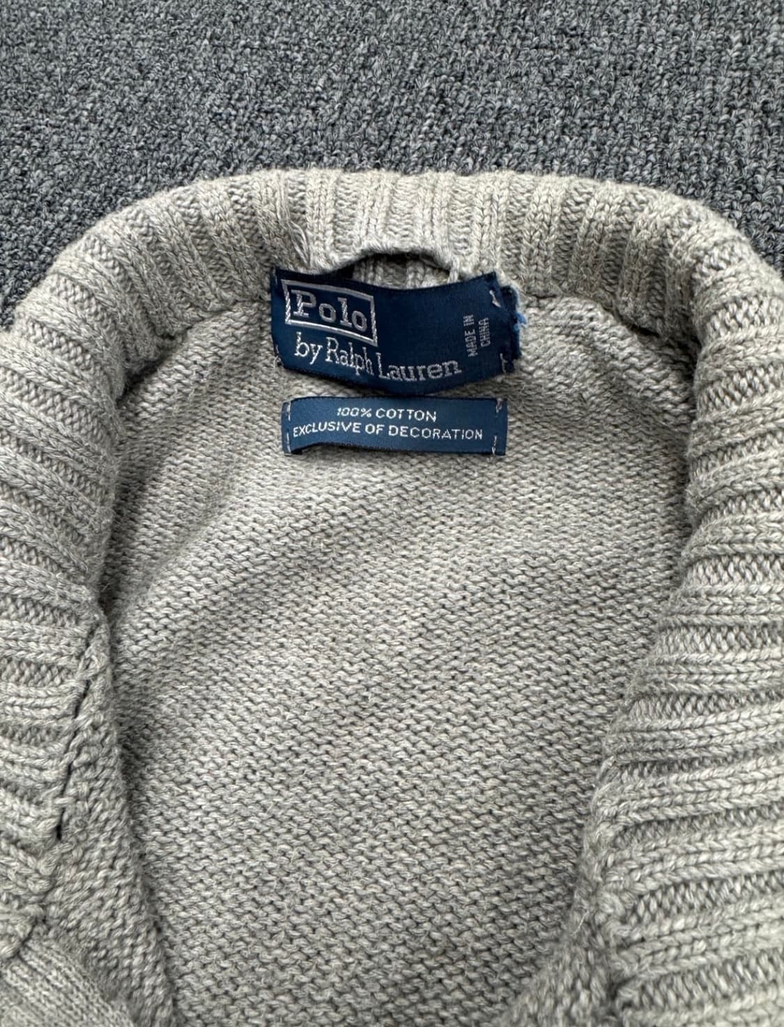 폴로 코튼니트 투웨이 집업 상품이미지3