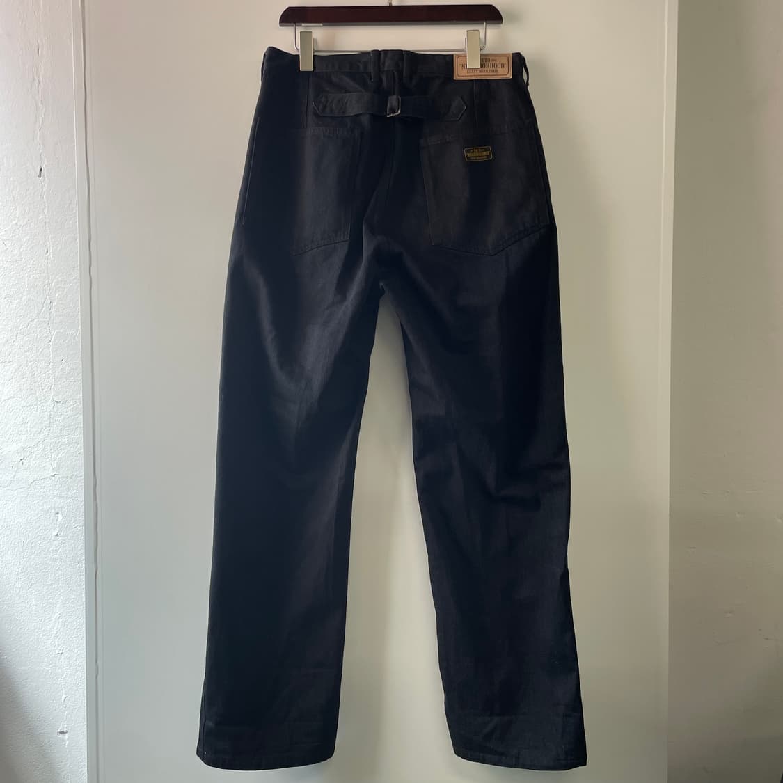 네이버후드 유틸리티 신치백 블랙 데님팬츠 상품이미지1