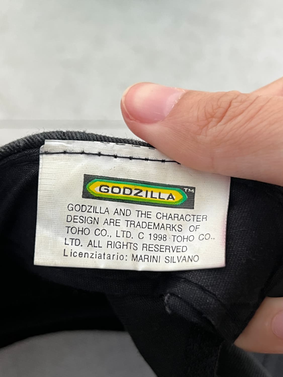 빈티지 1998 고질라 스냅백 모자 상품이미지9