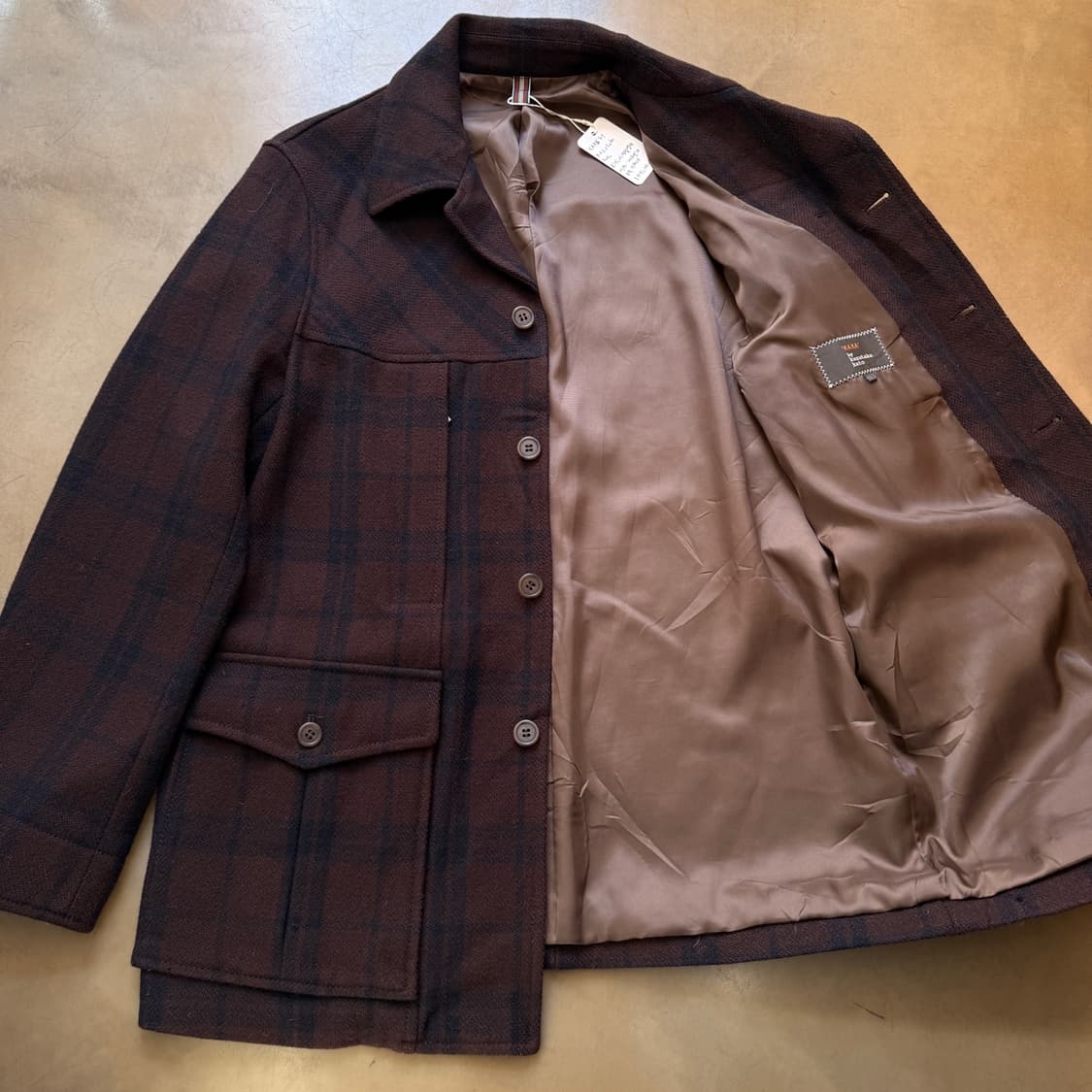 KAKA BY 카즈타카 카토 울혼방 코트 자켓 XL 상품이미지8