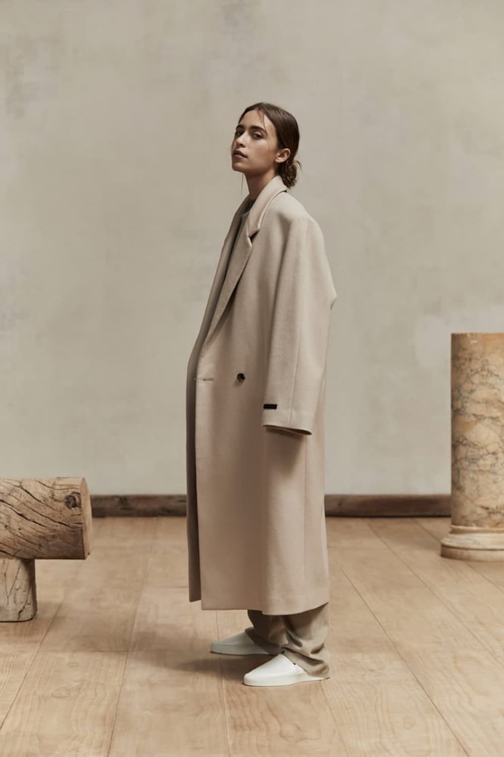 피어오브갓 이터널 컬렉션 더블브레스티드 울 오버코트 베이지 상품이미지1