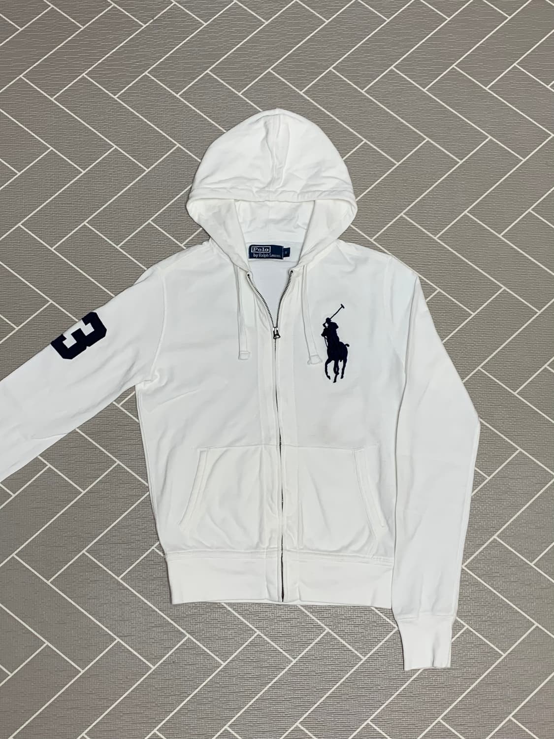 폴로 빅포니 후드집업 화이트  상품이미지2