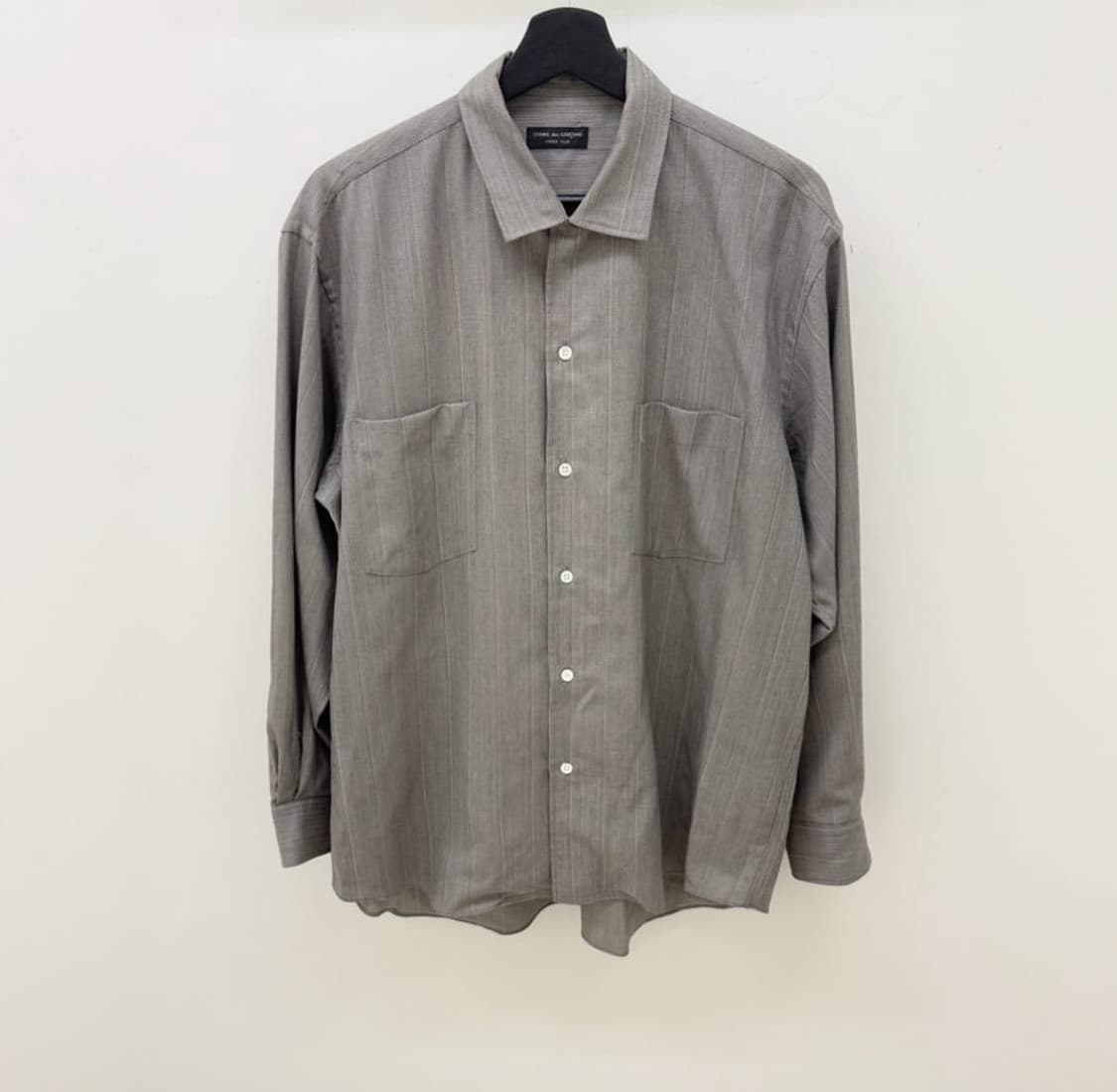 00s 꼼데가르송 옴므플러스 오버 사이즈 스트라이프 셔츠 상품이미지1