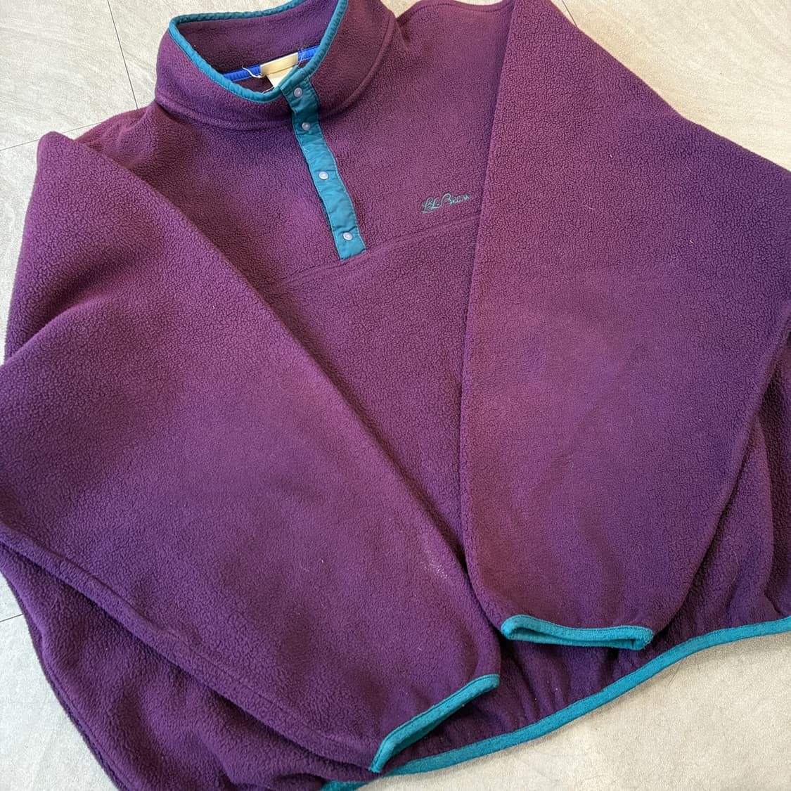 90s L.L.bean 90년대 생산 엘엘빈 버건디 신칠라 스냅티 상품이미지6