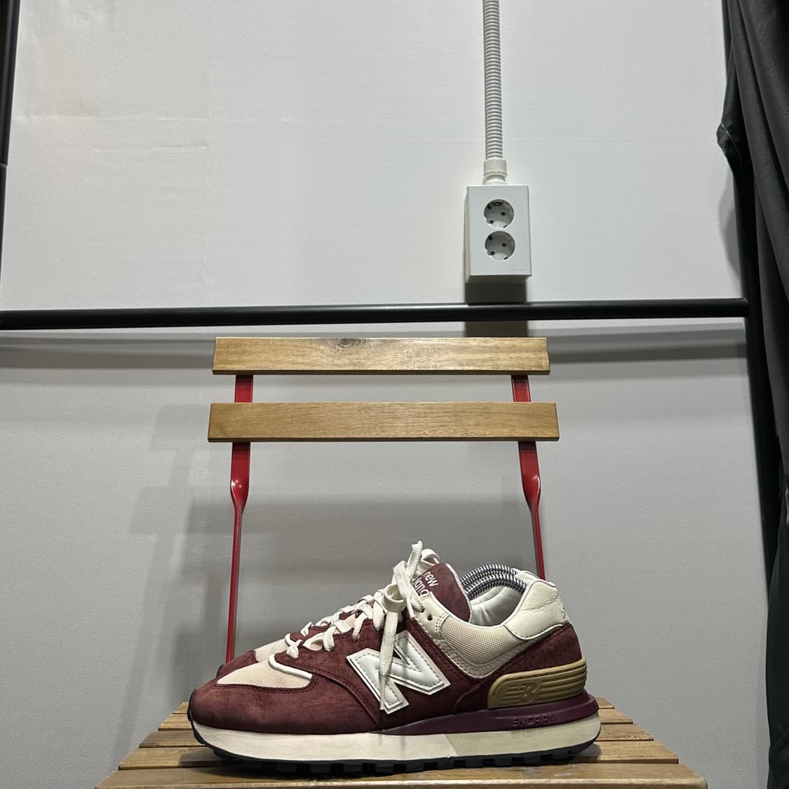 265) 뉴발란스 운동화 남성 남자 신발 574  레거시 버건디 상품이미지3