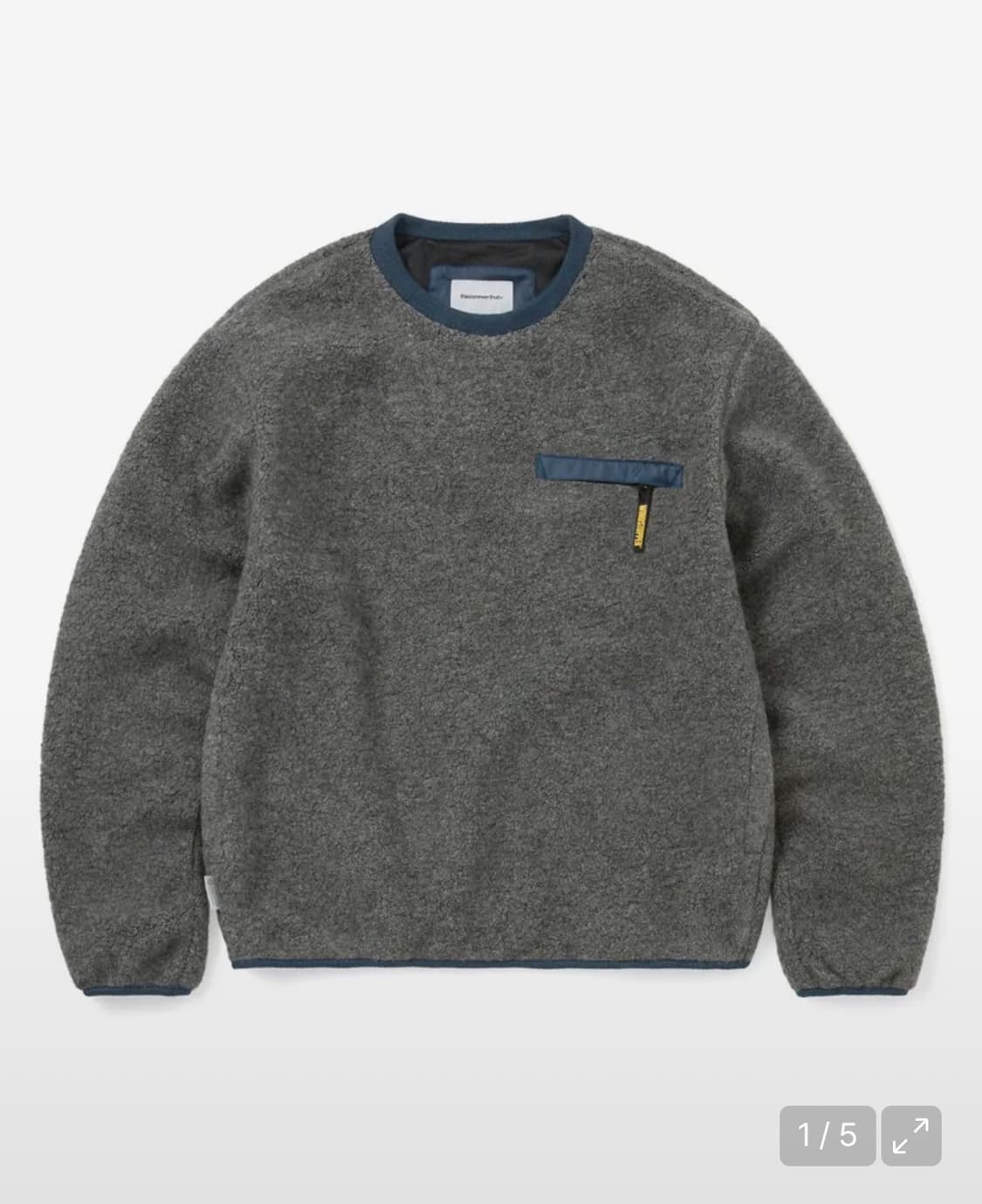 디스이즈네버댓 x 고어텍스 윈드스토퍼 울 플리스 크루 헤더그레이 상품이미지1