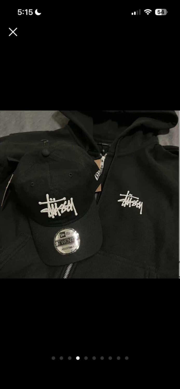 🔥[정품/새상품]🔥STUUSY 스투시 베이직 후드집업 남녀공용 애쉬 상품이미지4