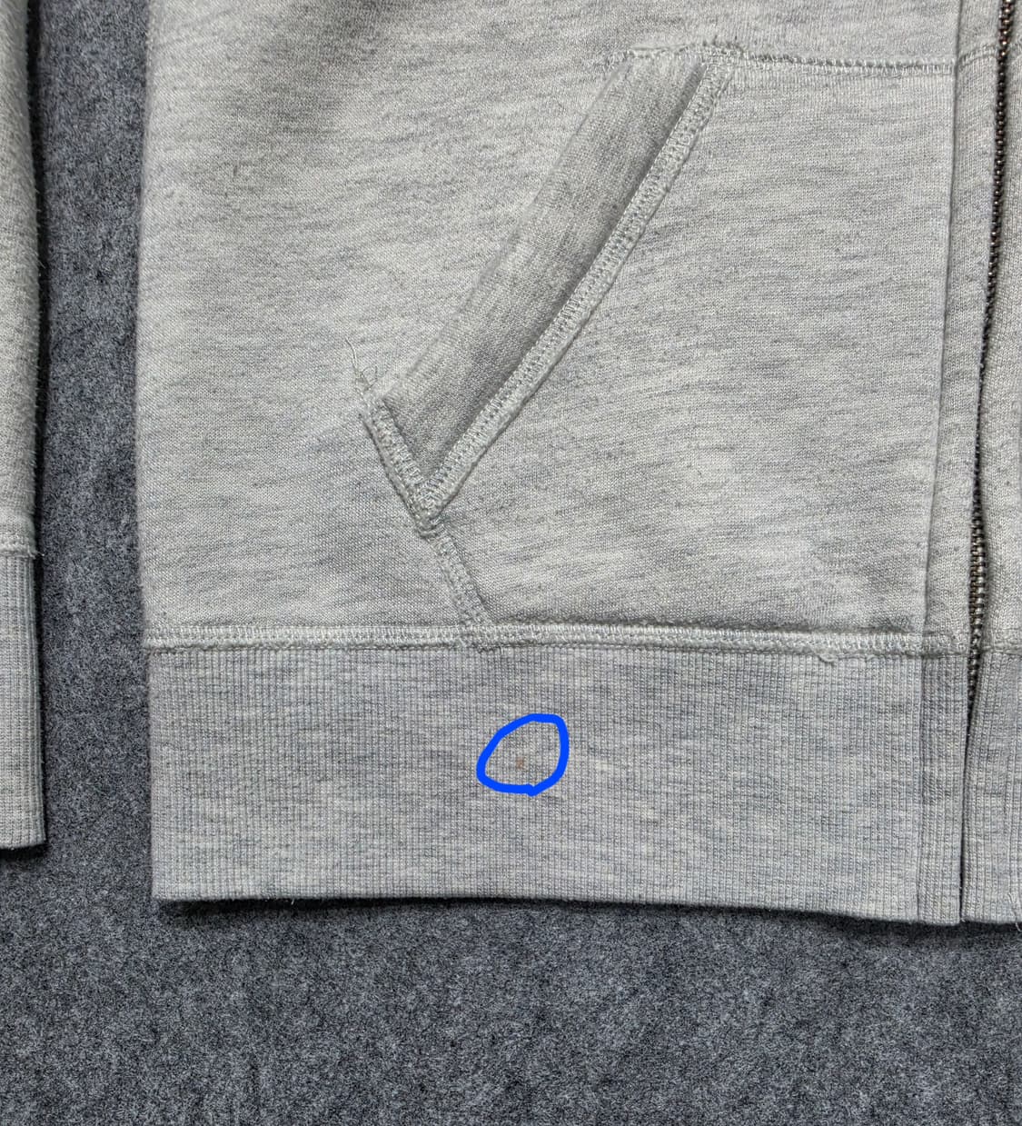 아베크롬비 앤 피치 Y2K 스펠 자수 로고 후드집업 L 상품이미지6