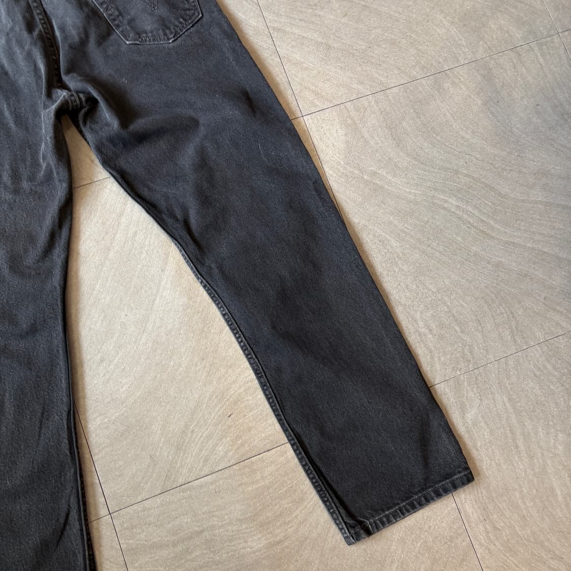 리바이스 505 데님 블랙 팬츠 상품이미지9