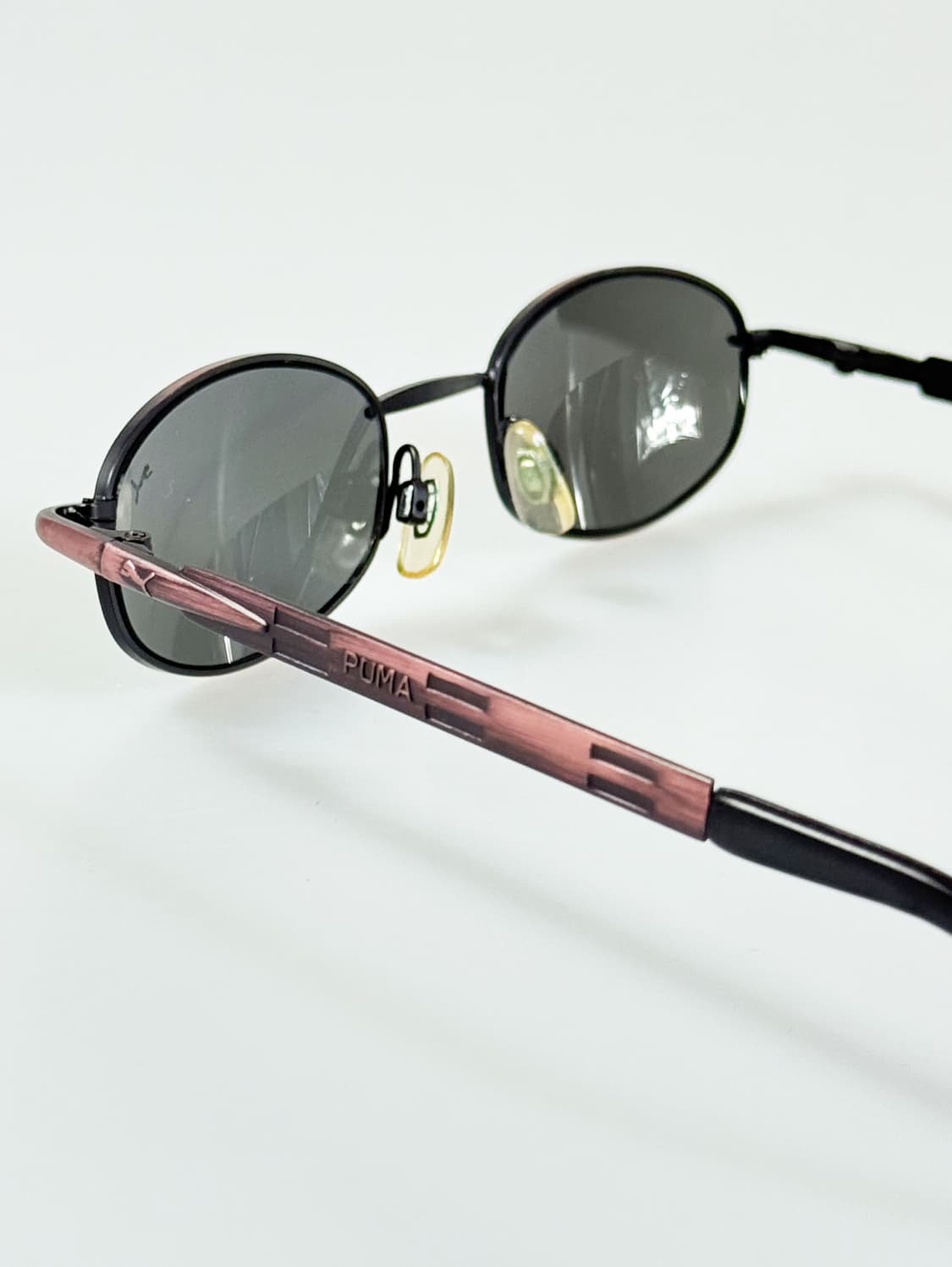 PUMA 푸마 메탈릭 슬림 오벌 프레임 빈티지 선글라스 상품이미지4
