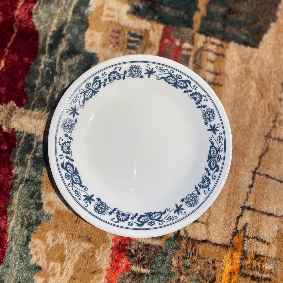 1970s 빈티지 코렐 플로럴 프린트 플레이트 (소형) 상품이미지4