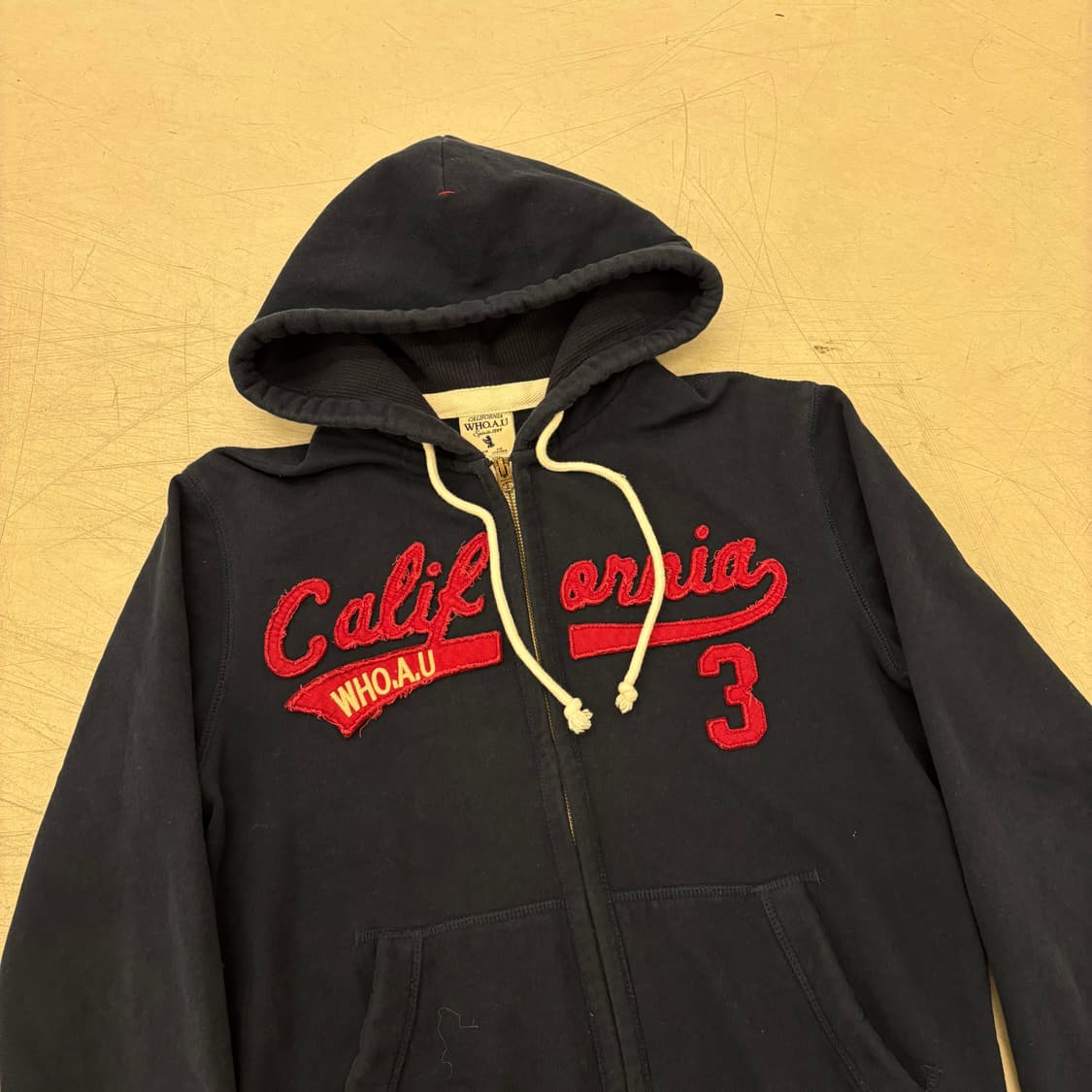 후아유 캘리포니아 네이비 후드 집업 상품이미지2