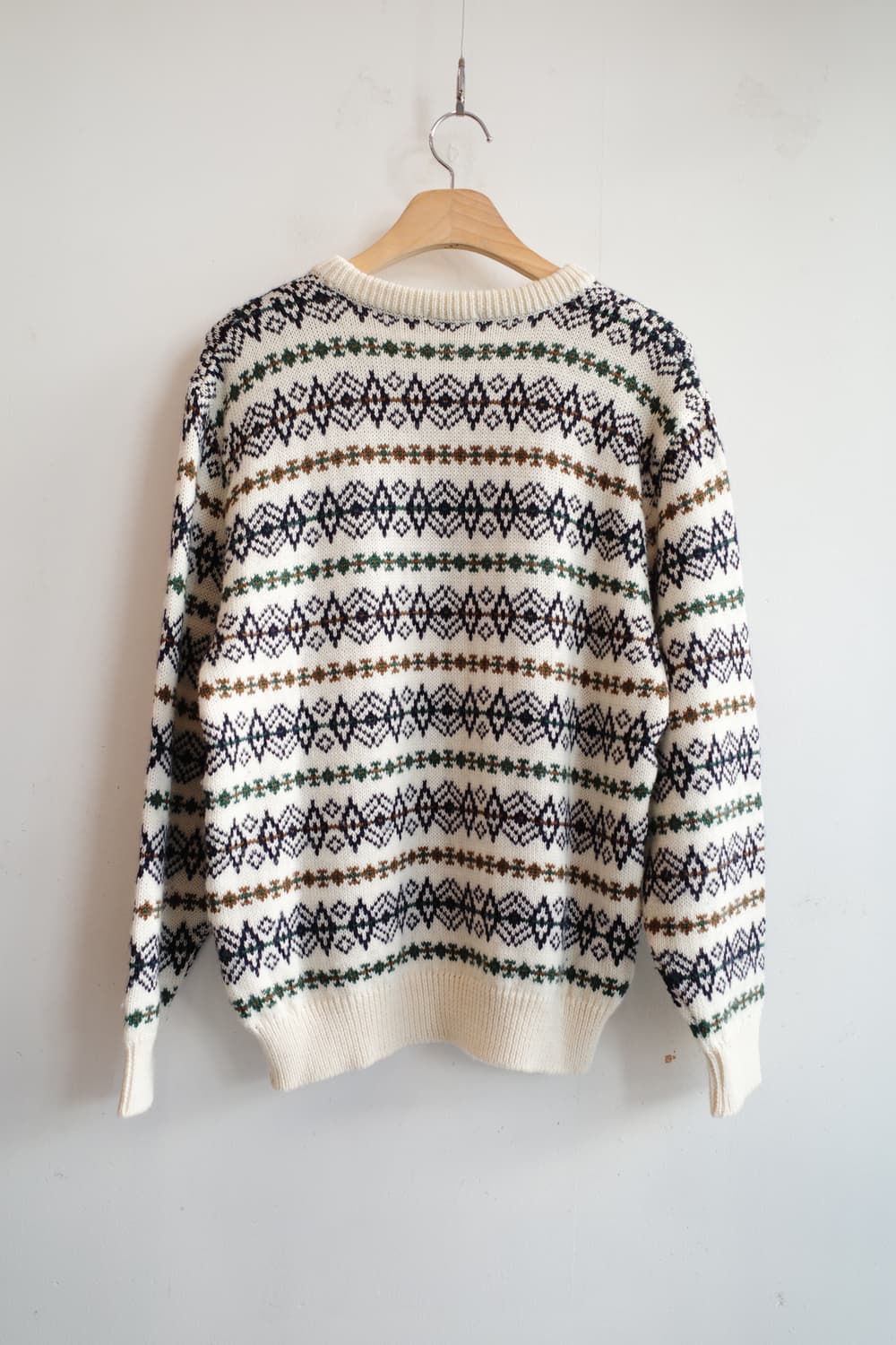 Japan brand 패턴 울 니트 상품이미지6