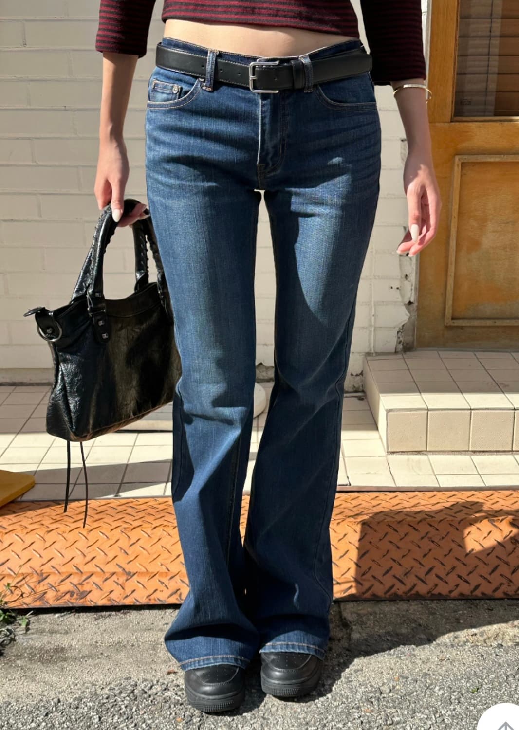 로우라이즈 진청 데님 상품이미지1