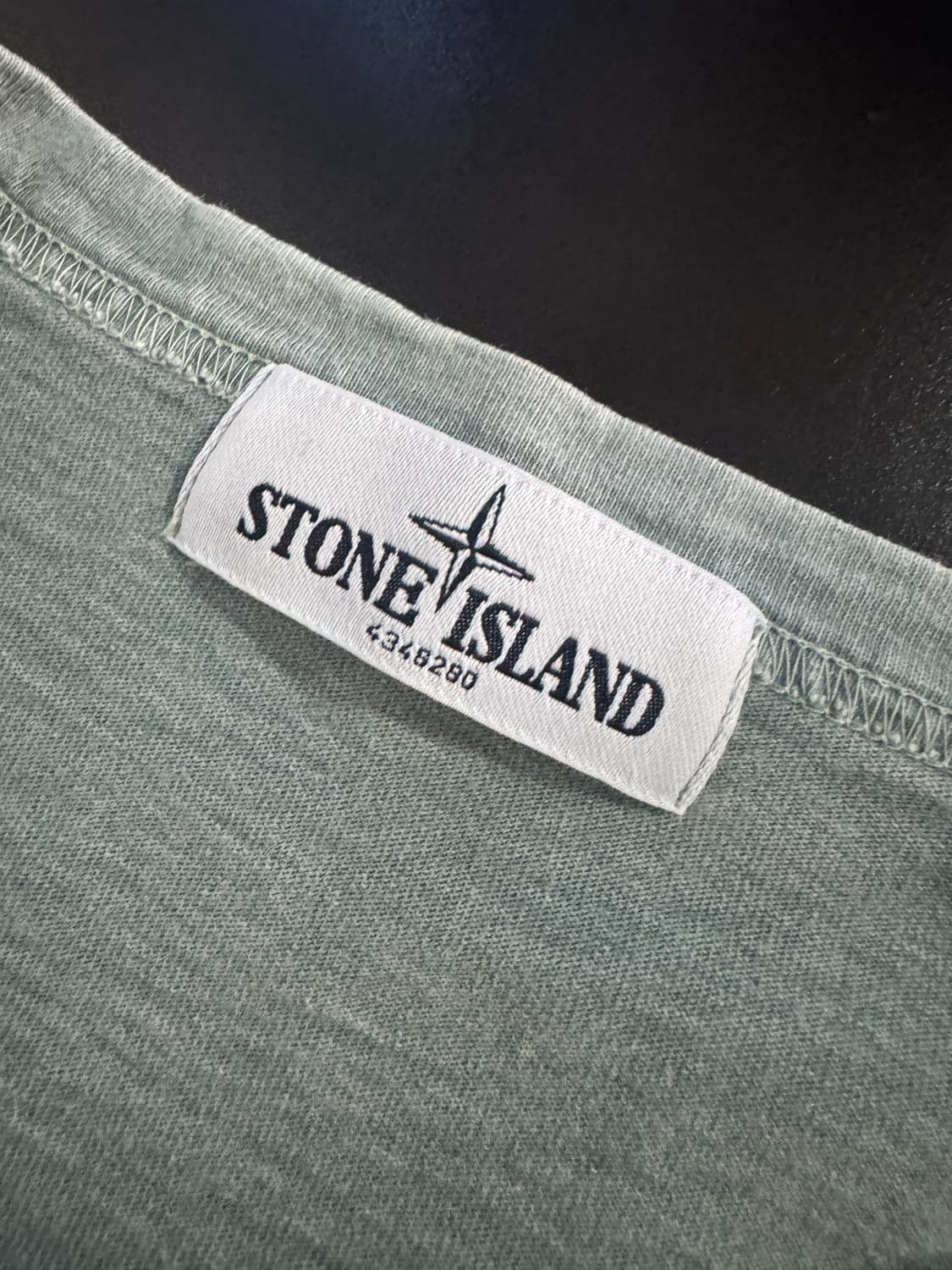 스톤아일랜드 커스텀 빈티지 워싱 원 포켓 반팔 티셔츠 L ~ XL 상품이미지3