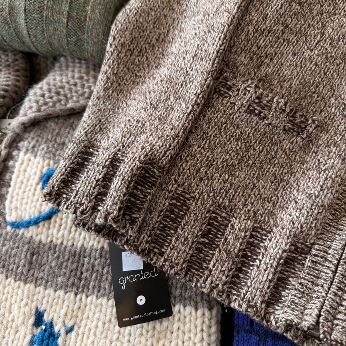 폴 스미스 헤비 울 니트 집업 자켓 L 리리지퍼 MADE IN JAPAN 상품이미지2