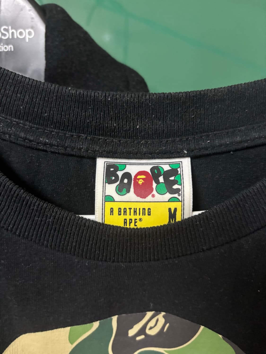 베이프 재팬 빅 에이프 헤드 시티 티셔츠 블랙 M 상품이미지4