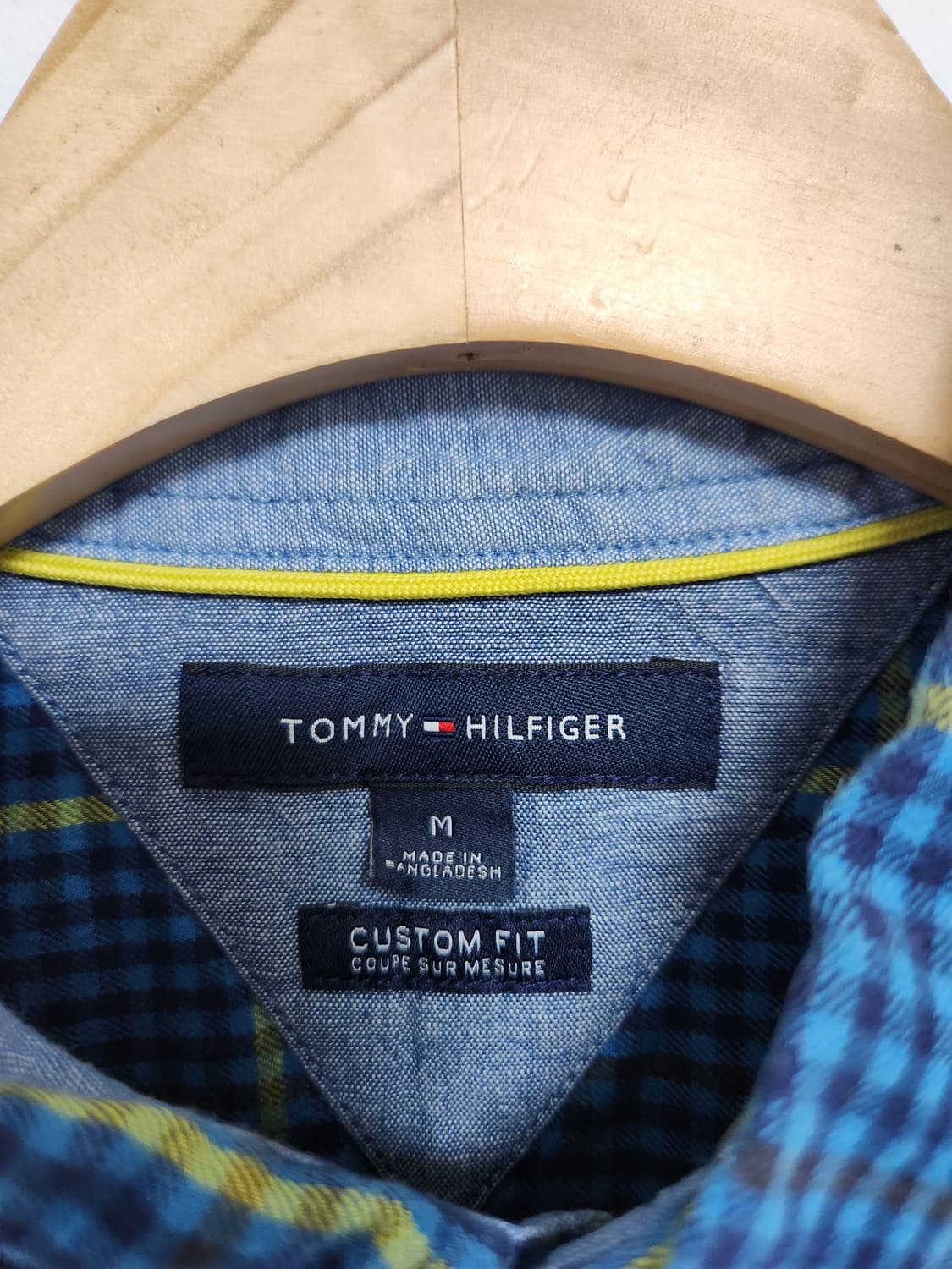 타미힐피거Tommy 체크 코튼 셔츠 M - S172 상품이미지4