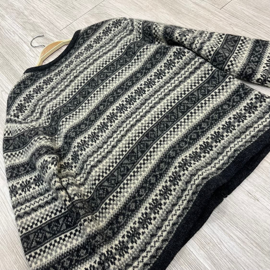 빈티지 북유럽 니트 집업 가디건 노르딕 상품이미지3