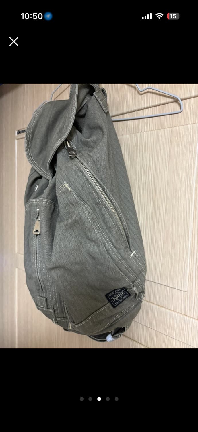 요시다포터 캔버스 스톤워시 럭색 백팩 상품이미지3