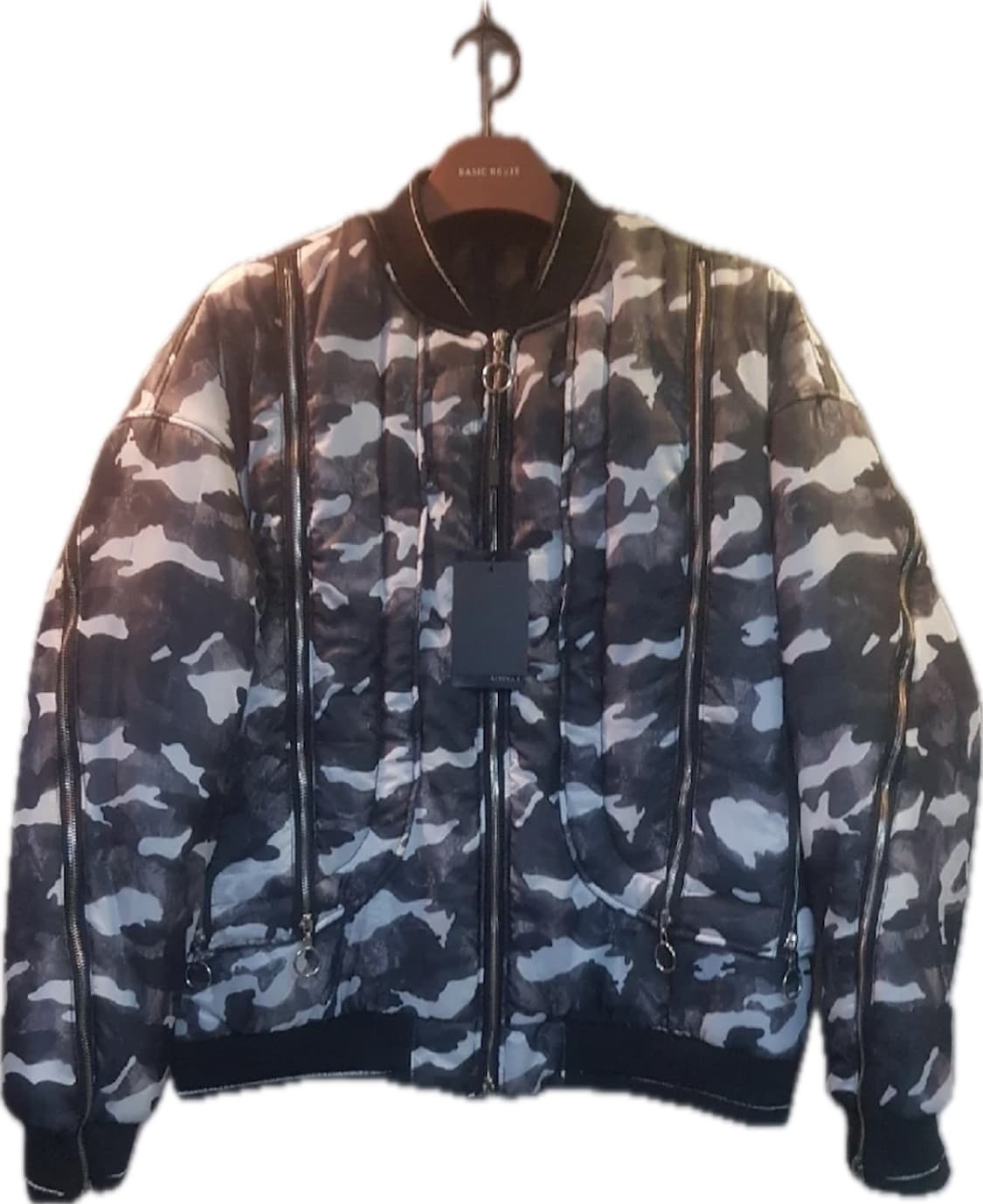 카모 지퍼 봄버자켓 상품이미지1