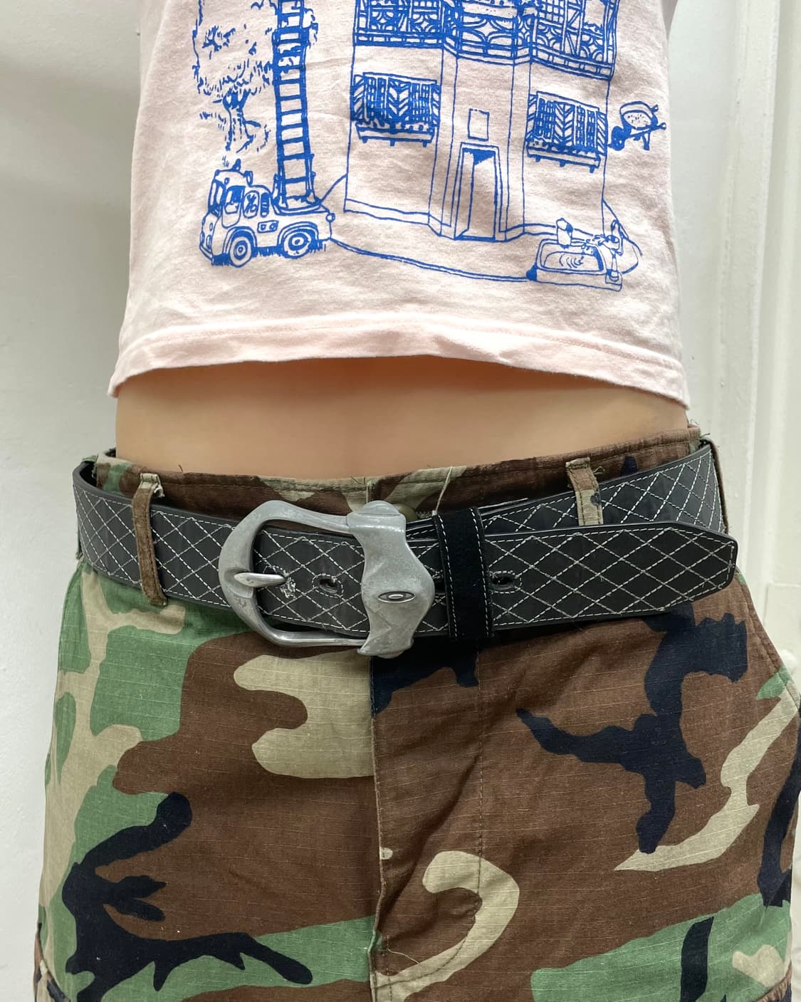 OAKLEY Antique Silver Stitch Belt 상품이미지2