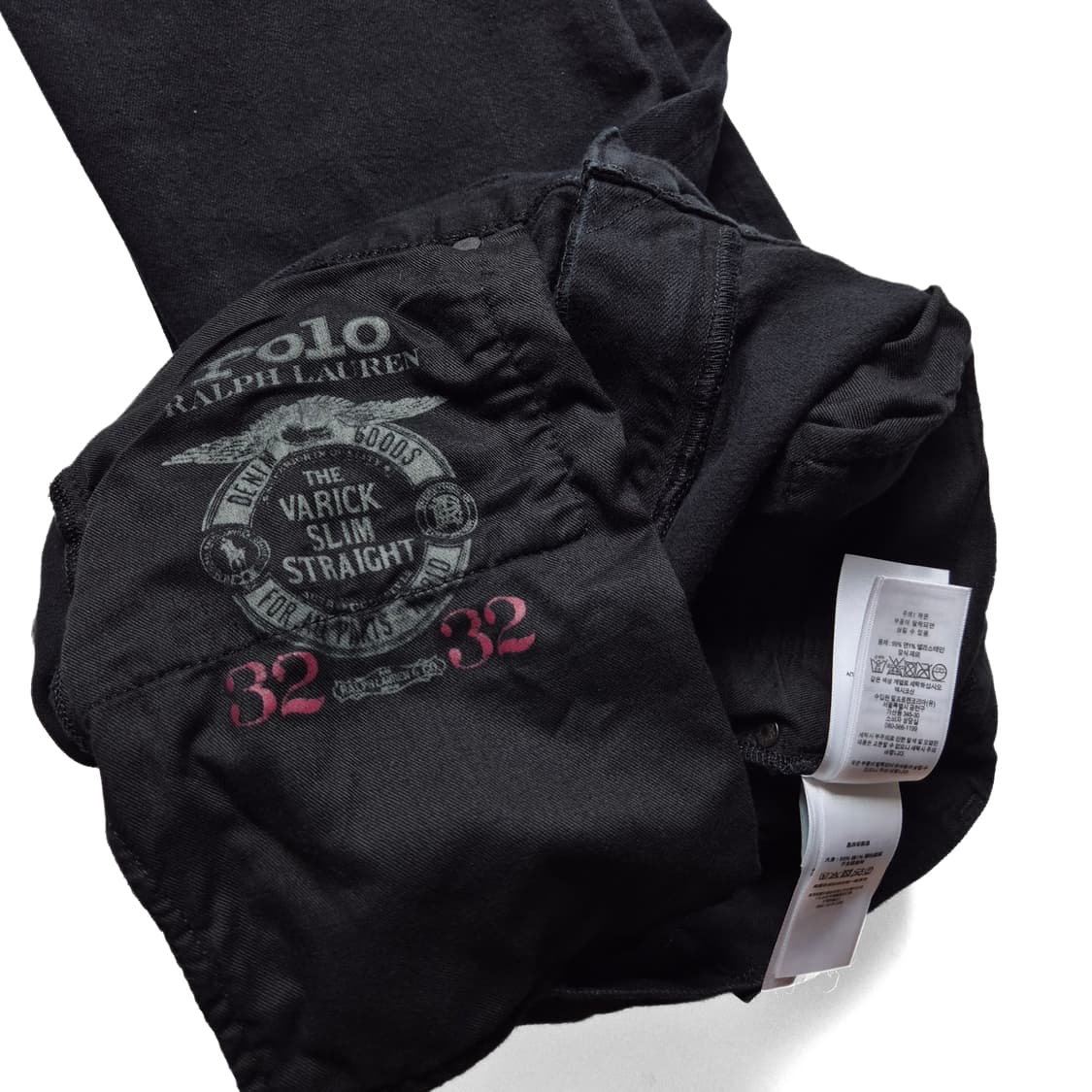 [32x32] 폴로 랄프로렌 배릭 슬림 스트레이프 데님 블랙 상품이미지8