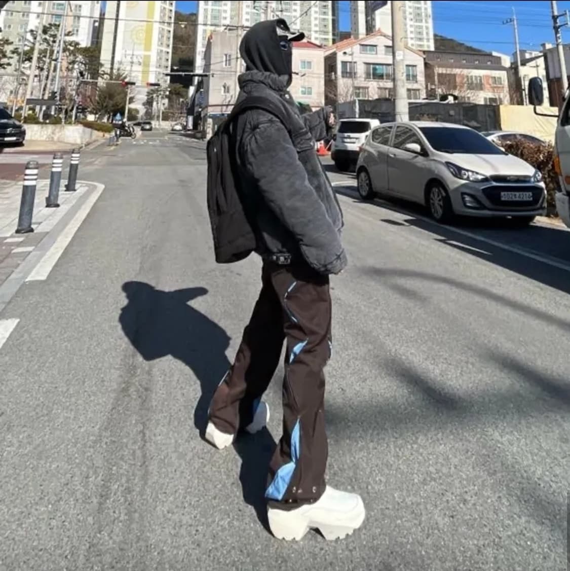 인터섹션 오버사이즈 데님 패딩 자켓 상품이미지1