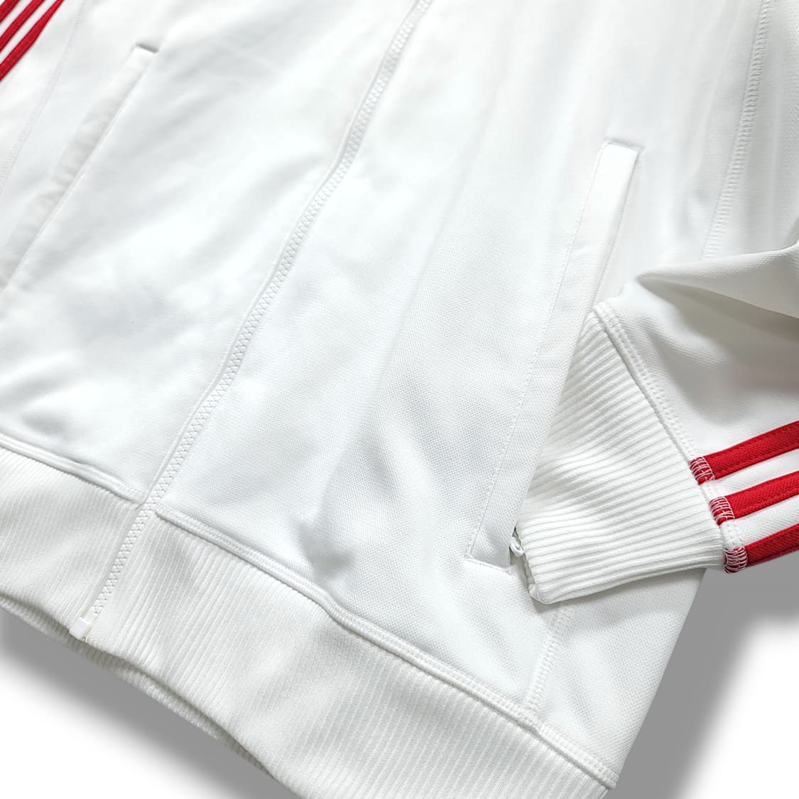 [100] 아디다스 화이트&레드 맨체스터유나이티드 퍼포먼스 트랙탑져지 상품이미지4